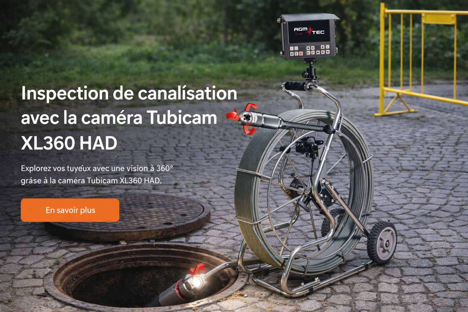 Inspection avec Tubicam XL 360 HAD